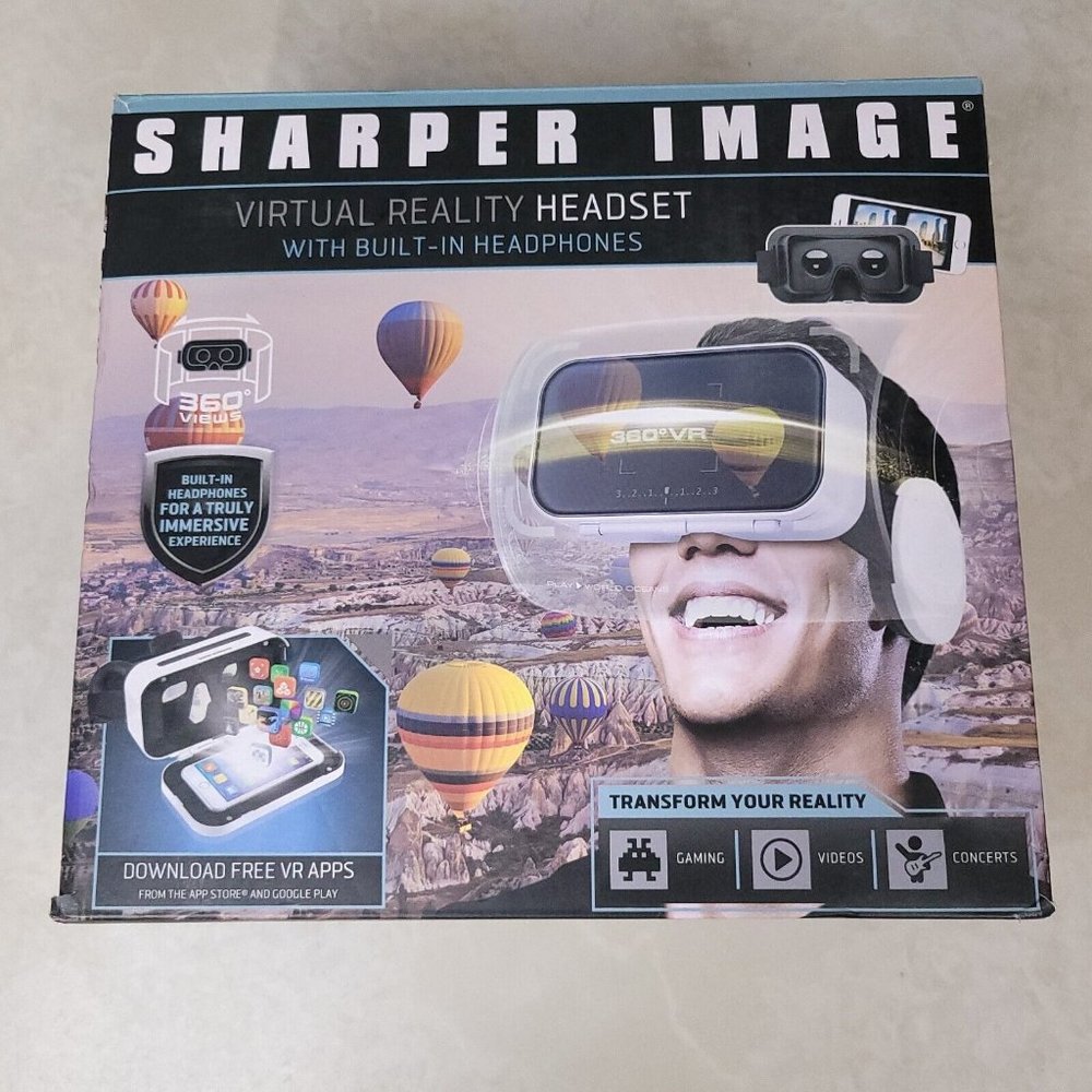 Sharper Image Virtual Reality Headset Smartphone 360 IOS or Android